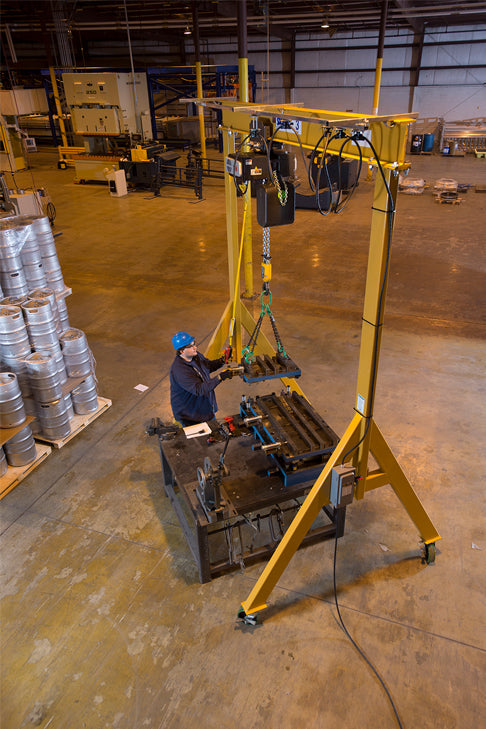 Spanco Tools Spanco 2A3515-W A-Series Adjustable Height 2 Ton Gantry Crane ...